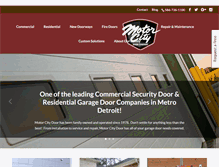 Tablet Screenshot of motorcitydoor.com